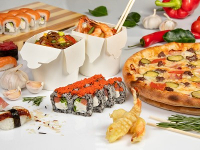 Известная сеть доставки суши, пиццы и WOK-лапши